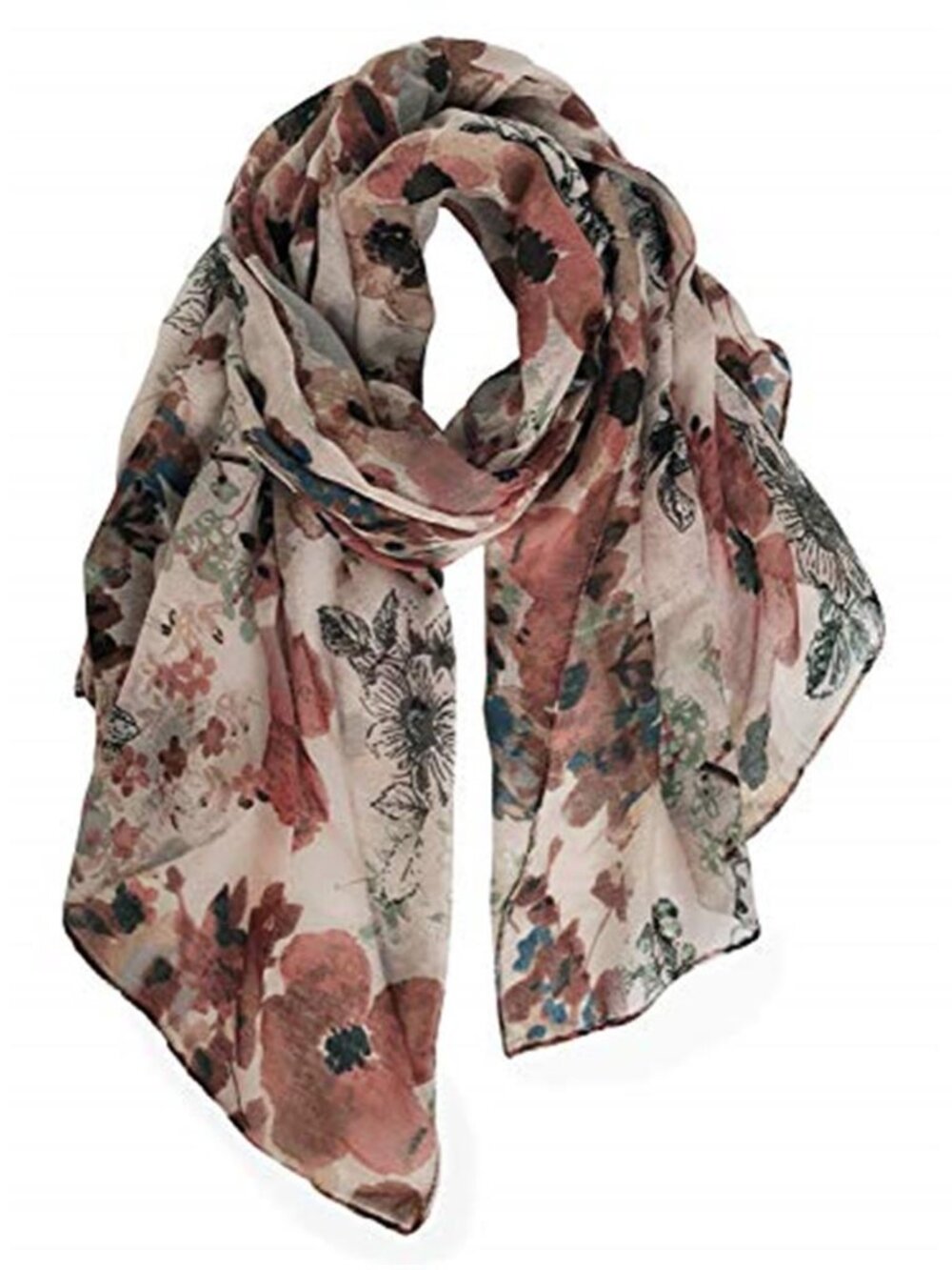 Lightweight Scarves Fashion Print Cotton Feel Scarf for Women Shawl